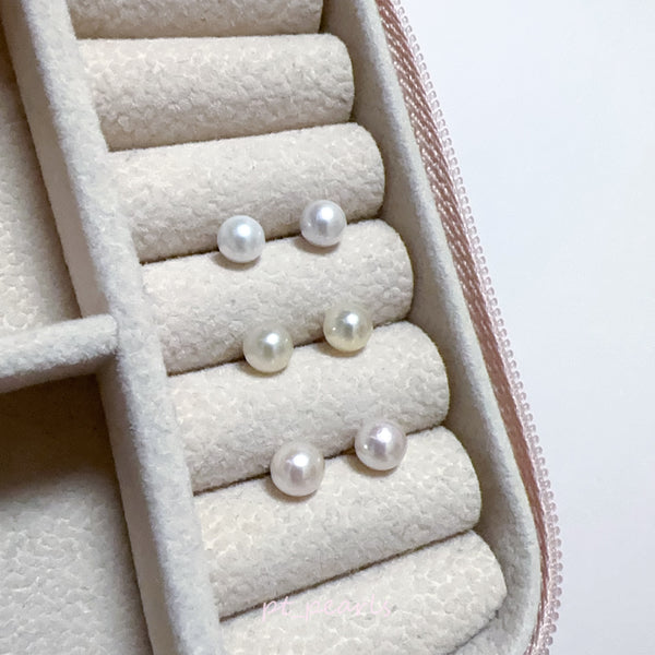 (Anniversary Sale) 極光 Akoya 5-5.5mm 耳環 | Aurora Grade Akoya 5-5.5mm earrings