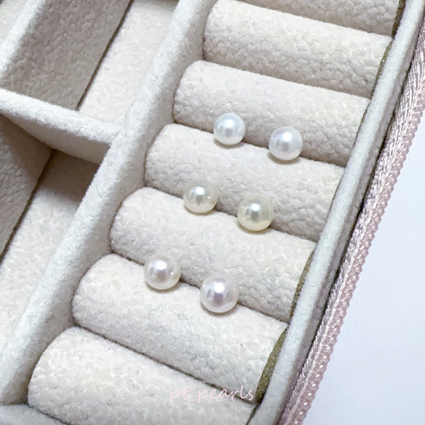 (Anniversary Sale) 極光 Akoya 5-5.5mm 耳環 | Aurora Grade Akoya 5-5.5mm earrings