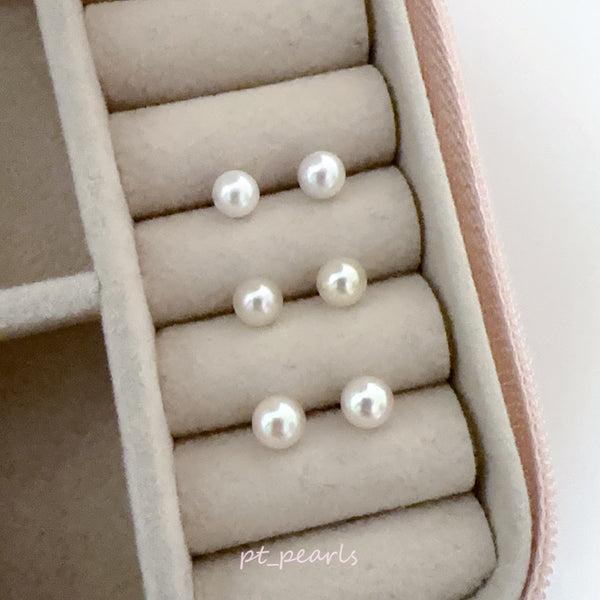 (Anniversary Sale) 極光 Akoya 5-5.5mm 耳環 | Aurora Grade Akoya 5-5.5mm earrings
