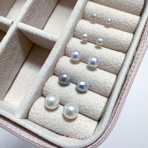(Anniversary Sale) 極光 Akoya 3.5-7.5mm 耳環 | Aurora Grade Akoya 3.5-7.5mm earrings