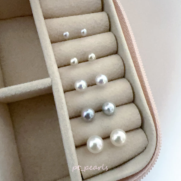 (Anniversary Sale) 極光 Akoya 3.5-7.5mm 耳環 | Aurora Grade Akoya 3.5-7.5mm earrings