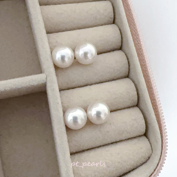 AAAA級 極光 Akoya 8.5-9mm 耳環 | AAAA Grade 8.5-9mm Akoya Earrings
