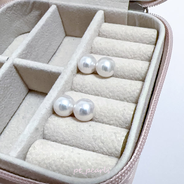 AAAA級 極光 Akoya 8.5-9mm 耳環 | AAAA Grade 8.5-9mm Akoya Earrings
