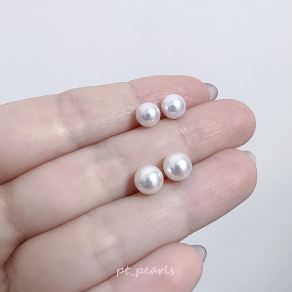 AAAA級 6-7mm Akoya耳環 | AAAA grade 6-7mm Akoya earrings