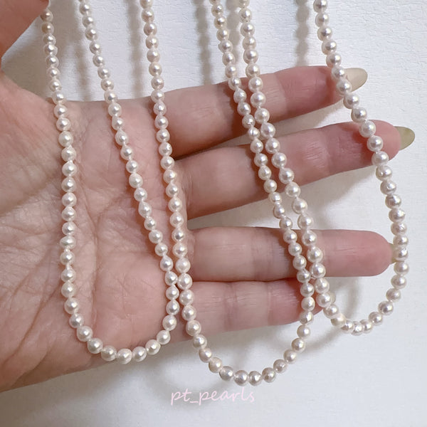 (Anniversary Sale) 極光日本珍珠 Akoya 3.5-5mm 珠鏈 | Aurora Akoya 3.5-5mm Pearl Strand