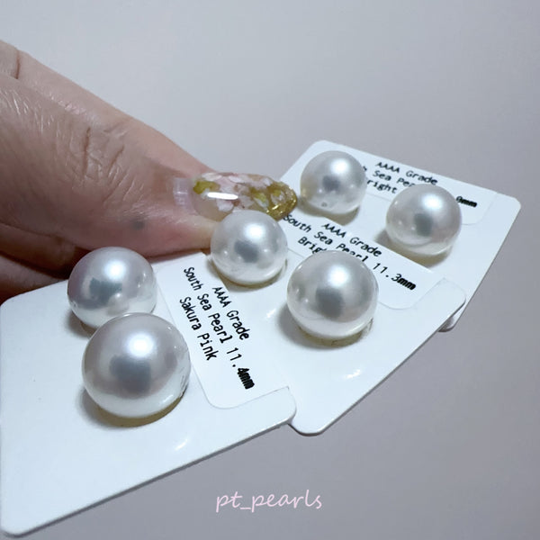 (超特價) AAAA級 極光澳白珍珠11-12mm配18K配件 | (Special Price) AAAA Grade South Sea White Pearl 11-12mm with 18K setting