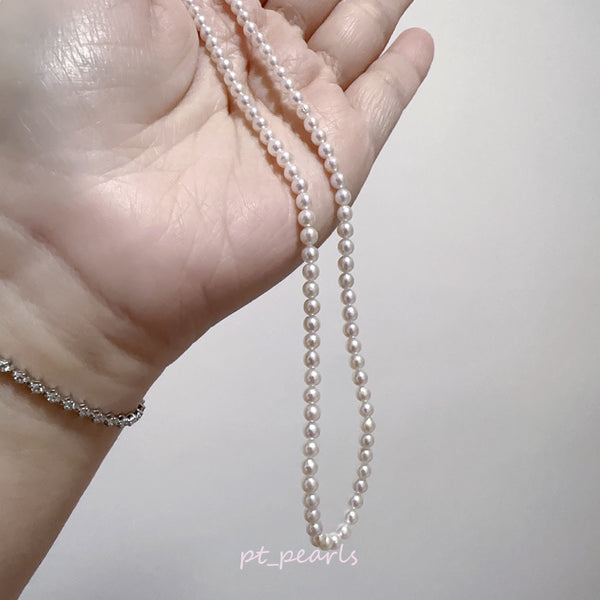 彩凜品質 Akoya 濃粉色 3.5-4mm 頸鏈 | Sailin Quality Akoya Deep Pink 3.5-4mm Strand