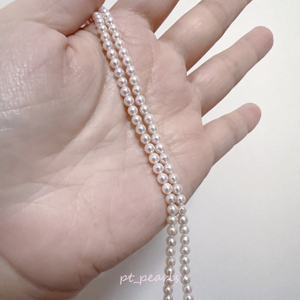彩凜品質 Akoya 濃粉色 3.5-4mm 頸鏈 | Sailin Quality Akoya Deep Pink 3.5-4mm Strand