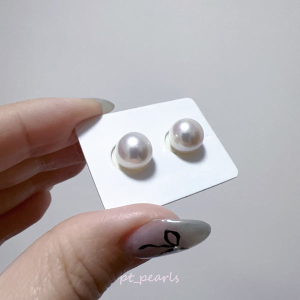 (Summer Sale) AAAA級 Akoya 9.6mm 耳環 | AAAA Grade 9.6mm Akoya Earrings