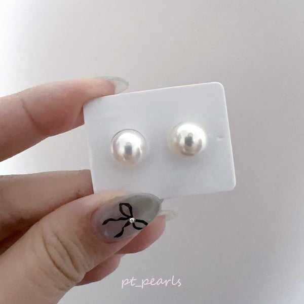 (Summer Sale) AAAA級 Akoya 9.6mm 耳環 | AAAA Grade 9.6mm Akoya Earrings