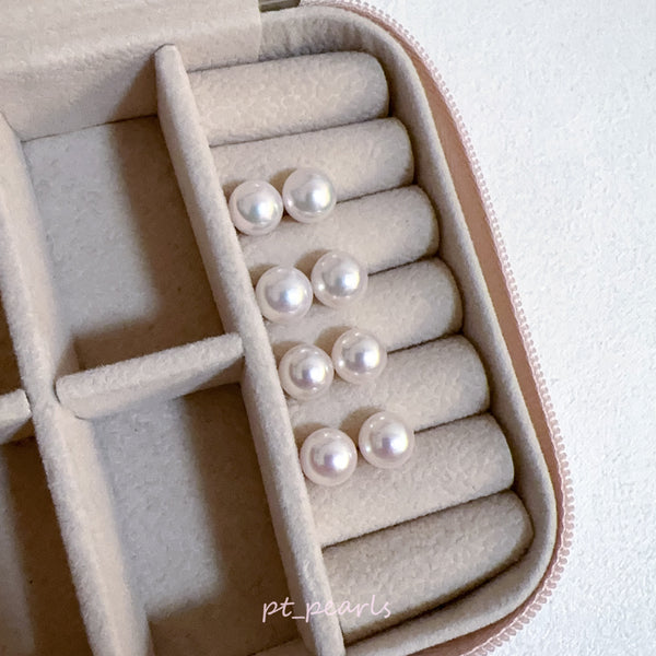 AAAA級 極光 Akoya 8-8.5mm 耳環 | AAAA Grade 8-8.5mm Akoya Earrings