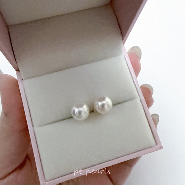 (Summer Sale) AAAA級 極光 Akoya 8-8.5mm 耳環 | AAAA Grade 8-8.5mm Akoya Earrings