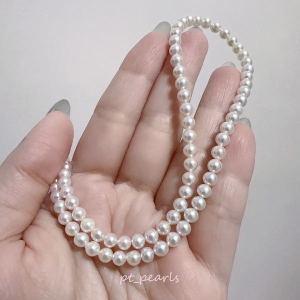 (Summer Sale) 頂級 證書級 日本珍珠 Akoya 4.5-5mm 珠鏈 | Top Grade Certificate Grade Akoya 4.5-5mm Pearl Strand