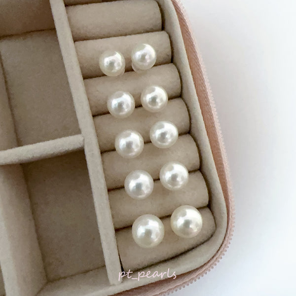 限定價🇯🇵 Akoya 7.5-9.5mm耳環 連14K / PT900耳針