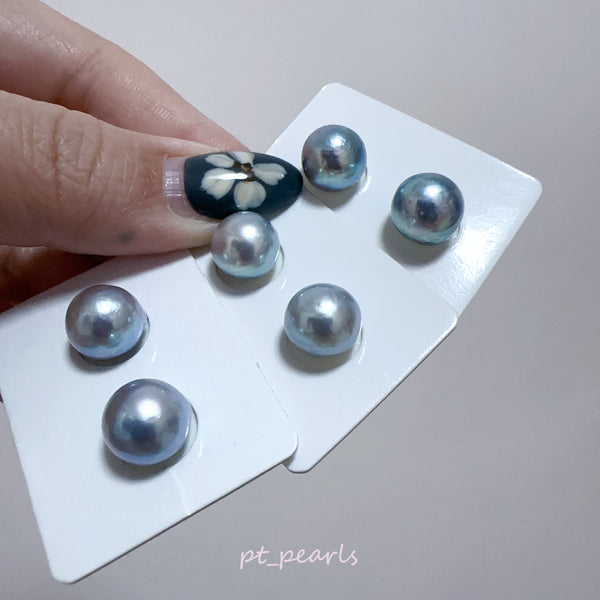 Akoya 極光巴洛克 無調色 9.5-10mm耳環 | Aurora Akoya Baroque Non Color Treated 9.5-10mm Earrings