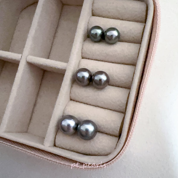 AAAA級 頂級大溪地 8-9 / 9-10mm 耳環 | Top Grade Tahiti Pearl 8-9 / 9-10mm Earrings