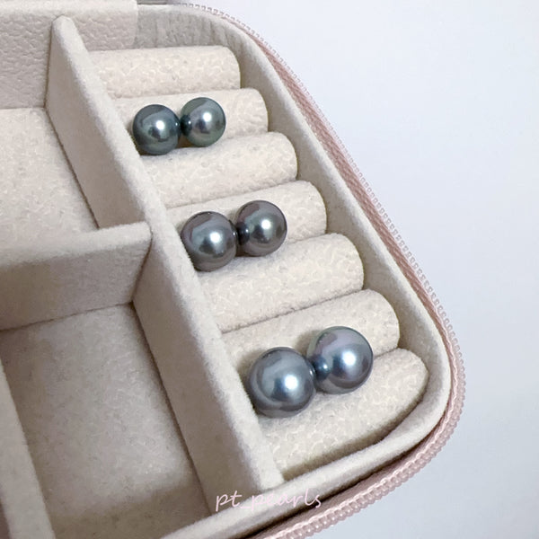 AAAA級 頂級大溪地 8-9 / 9-10mm 耳環 | Top Grade Tahiti Pearl 8-9 / 9-10mm Earrings