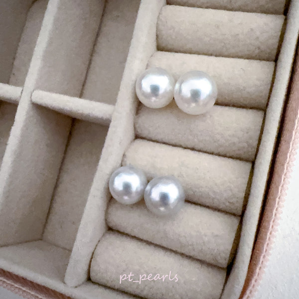 AAAA級極光澳白珍珠 銀藍色 9-10mm 配18K配件 | AAAA Grade South Sea Pearl in Silvery Blue 9-10mm with 18K setting