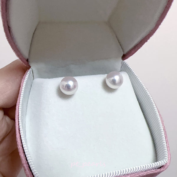 (限定價) Akoya 極光天女 7.8mm耳環 連真科研大證書 | Akoya Aurora Tennyo 7.8mm Earrings with Japan PSL certificate