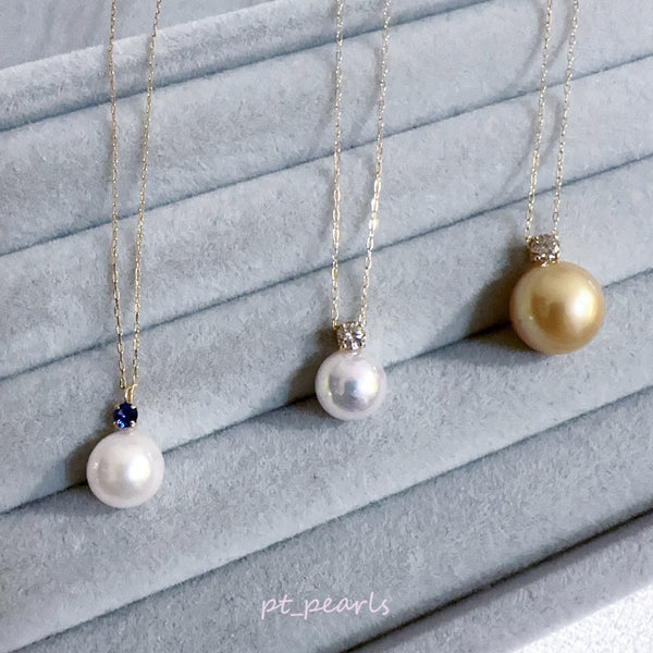 (限定價) Akoya / 南洋金珠戴妃款頸鏈  | Akoya / South Sea Gold in Diana Style Necklace