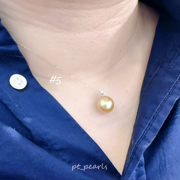 (限定價) Akoya / 南洋金珠戴妃款頸鏈  | Akoya / South Sea Gold in Diana Style Necklace
