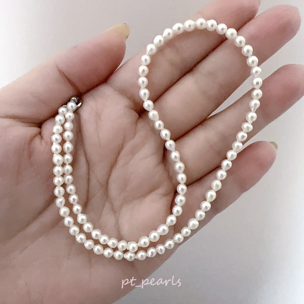 (限定價) 極光Akoya 3.5-4mm珠鏈 | Aurora Akoya 3.5-4mm Pearl Strand