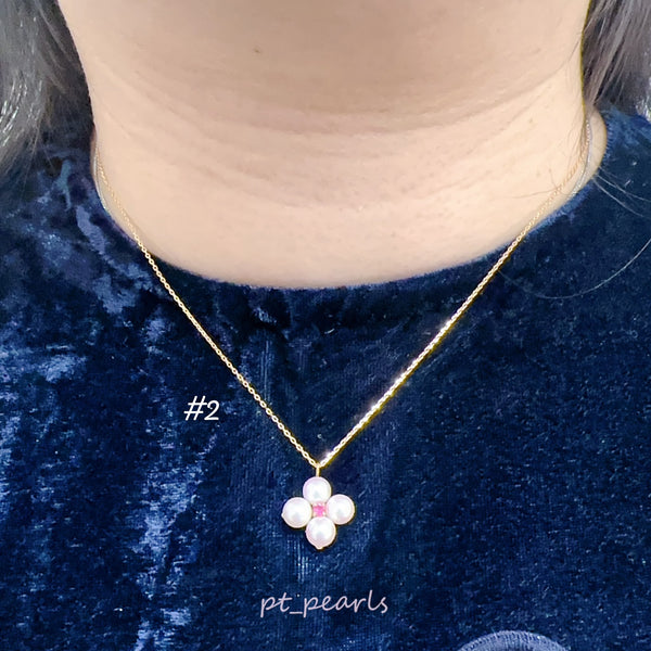 彩凜品質 頂級 Akoya配鑽 / 配紅寶石頸鏈 | Sailin Quality Top Grade Akoya Necklace with Diamond / Ruby