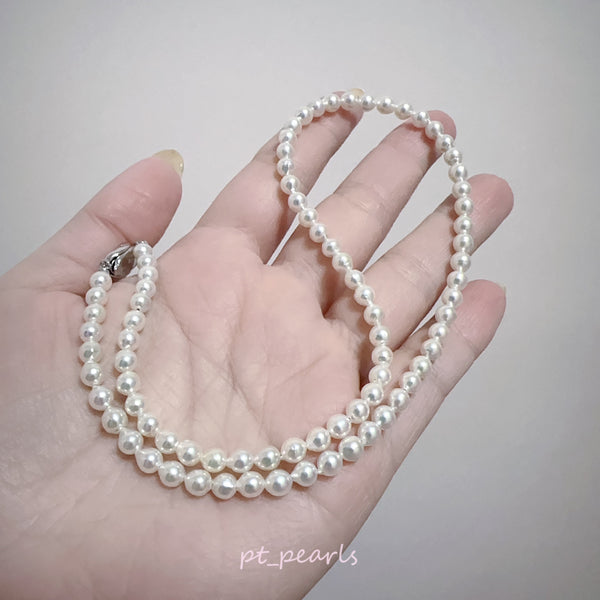 (超特價) 天女光 Akoya 幻彩粉色 4.5-5mm 珠鏈 | Tennyo Luster Akoya Rainbow Pink 4.5-5mm Pearl Strand