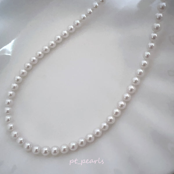 極光 Akoya 櫻花粉色 5-5.5mm 珠鏈 | Aurora Akoya Sakura Pink 5-5.5mm Pearl Strand