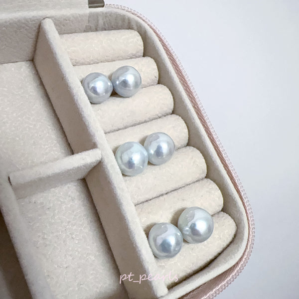 Akoya 巴洛克 無調色 9.5-10 / 10-10.5mm 耳環 | Akoya Baroque Non Color Treated 9.5-10 / 10-10.5mm Earrings