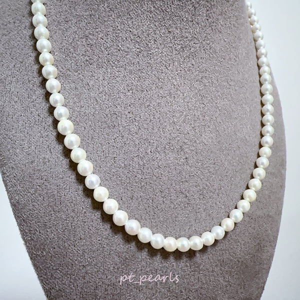 (直播價) 極光 Akoya 櫻花粉色 4.5-5mm 珠鏈 | Aurora Akoya Sakura Pink 4.5-5mm Pearl Strand