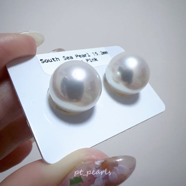 頂級極光澳白珍珠 15.2mm 配18K配件 | Top Grade Aurora South Sea White Pearl 15.2mm with 18K setting