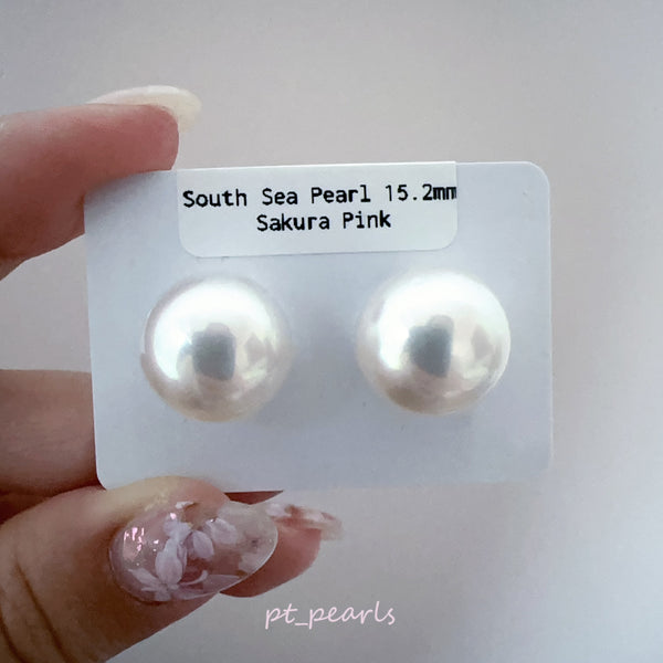 頂級極光澳白珍珠 15.2mm 配18K配件 | Top Grade Aurora South Sea White Pearl 15.2mm with 18K setting