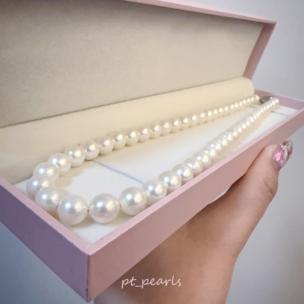(Summer Sale) 極光 Akoya 亮白色 7-8mm 珠鏈 | Aurora Akoya Bright White 7-8mm Pearl Strand