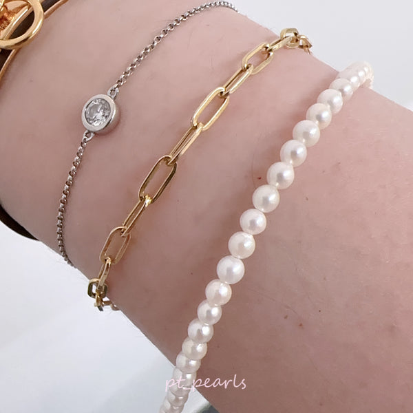(Summer Sale) 極光日本珍珠 Akoya 3-3.5mm 手鏈 | Aurora Akoya 3-3.5mm Bracelet