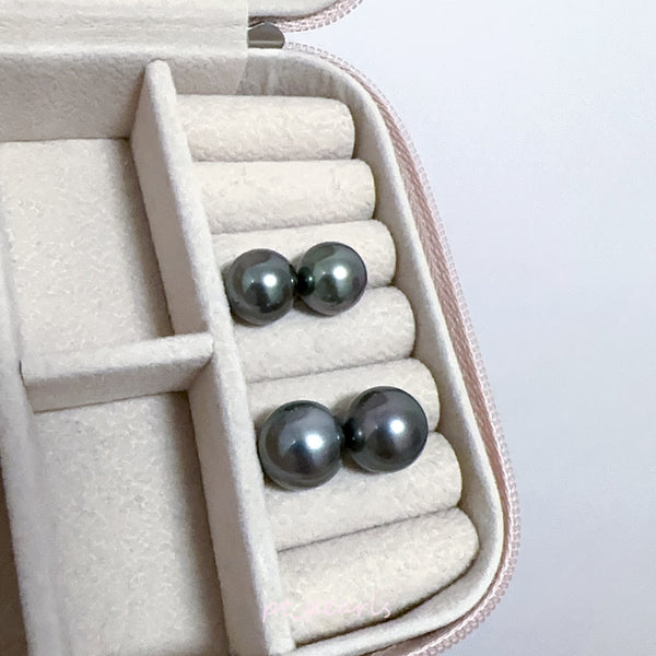 頂級極光大溪地 11-12 / 12-13mm 耳環 | Top Grade Aurora Tahiti Pearl 11-12 / 12-13mm Earrings