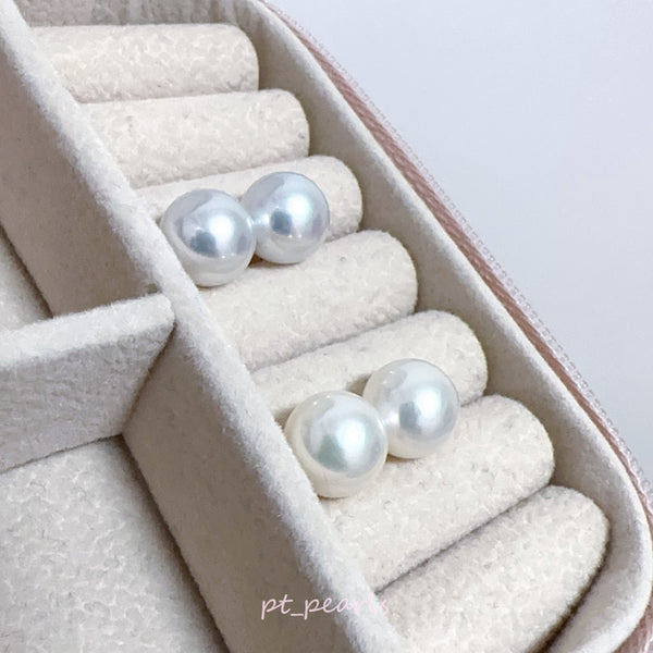 頂級 極鏡面 Akoya 9.5-10mm 耳環 | Top Grade Mirror Luster Akoya 9.5-10mm Earrings