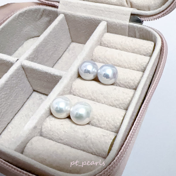 頂級 極鏡面 Akoya 9.5-10mm 耳環 | Top Grade Mirror Luster Akoya 9.5-10mm Earrings