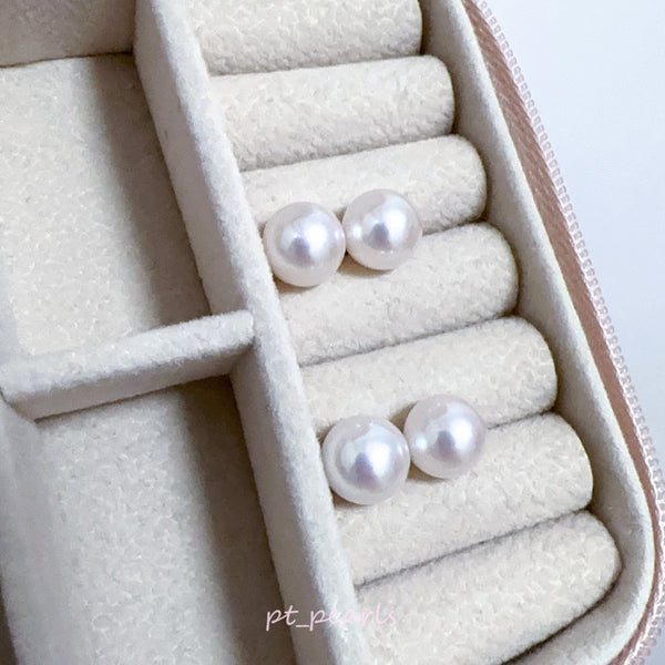 (Summer Sale) 日本珍珠 極光 Akoya 9-9.5mm耳環 | Aurora Akoya 9-9.5mm Earrings