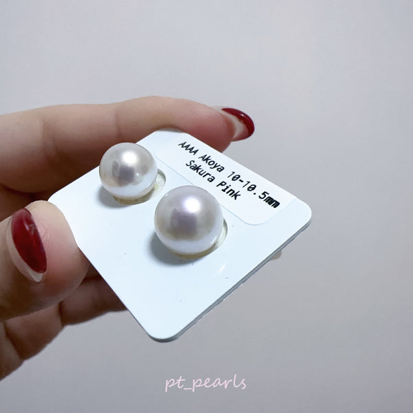 AAAA級 Akoya 10-10.5mm 耳環 | AAAA Grade 10-10.5mm Akoya Earrings