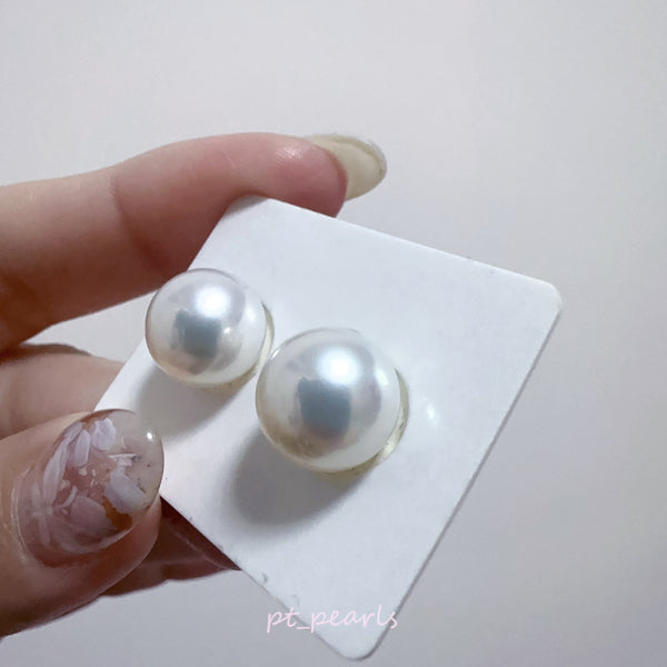 (Summer Sale) 頂級極光南洋澳白珍珠 銀藍粉色 10.8mm 配18K配件 | Top Grade South Sea White Pearl in Silvery Blue Pink 10.8mm with 18K setting