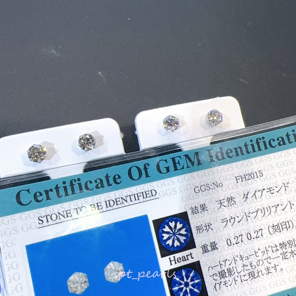 香港展限定🇯🇵 八心八箭54份鑽石耳環 連PT900配件 | Heart & Cupid 0.54 carat diamond earrings with PT900 setting