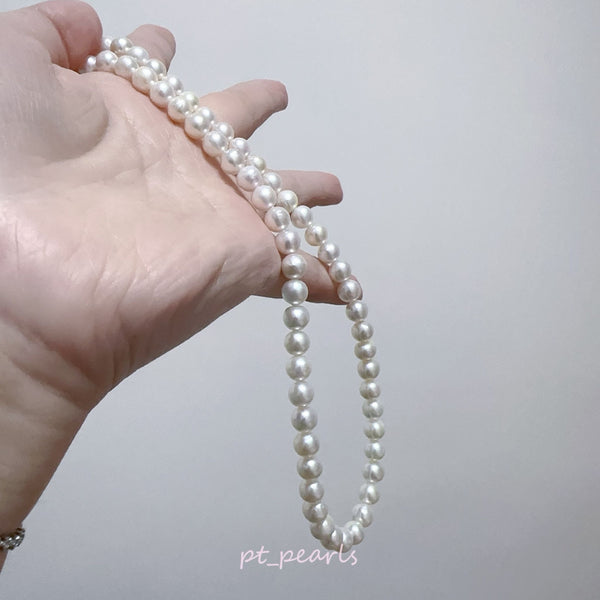 (Anniversary Sale) 極光 Akoya 7-7.5mm 珠鏈 | Aurora Akoya 7-7.5mm Strand