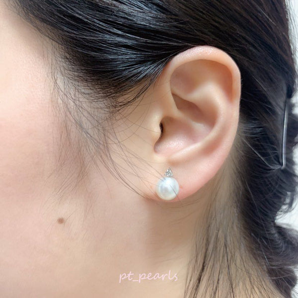 極光南洋澳白珠 9-10 / 10-11mm耳環 | Aurora South Sea Pearl 9-10 / 10-11mm Earrings