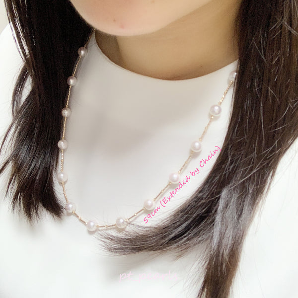 頂級 Akoya 7.5-8mm 滿天星頸鏈 | Top Grade Akoya 7.5-8mm Star Necklace