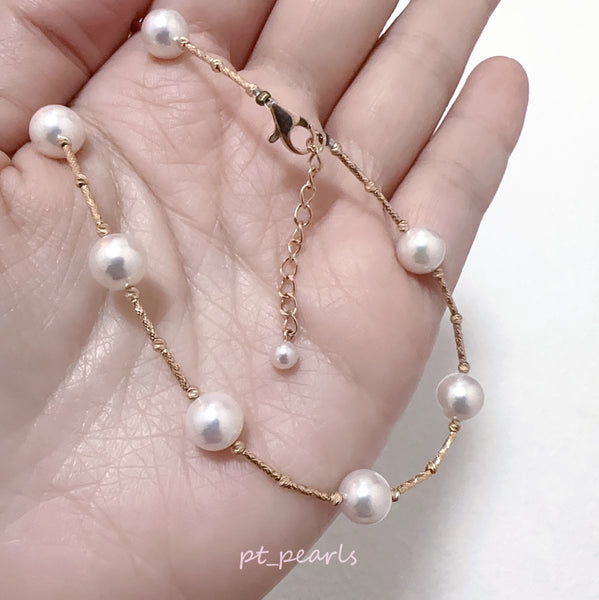 頂級 Akoya 7.5-8mm 滿天星頸鏈 | Top Grade Akoya 7.5-8mm Star Necklace