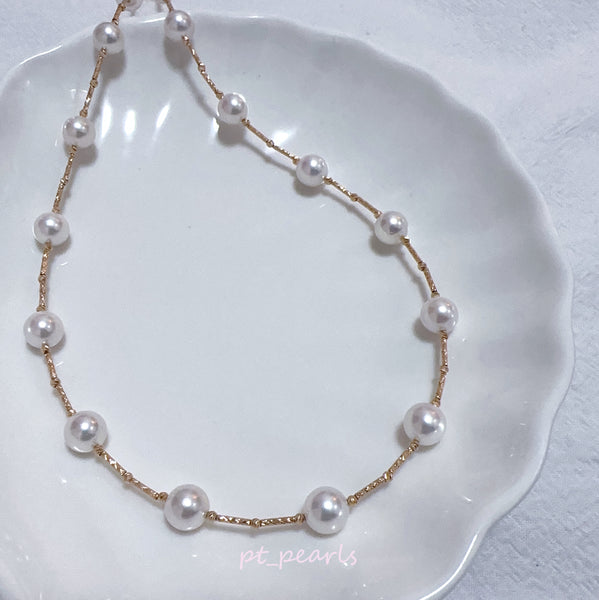 頂級 Akoya 7.5-8mm 滿天星頸鏈 | Top Grade Akoya 7.5-8mm Star Necklace