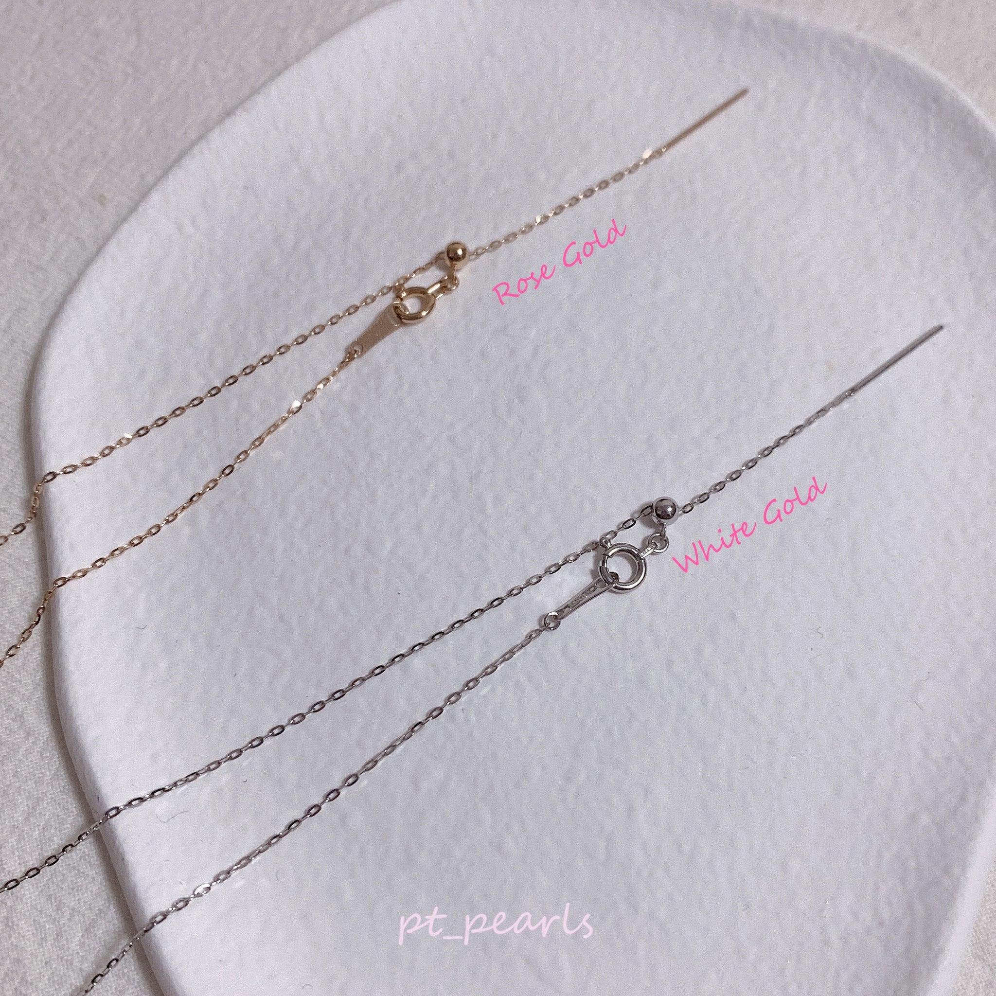 18K 日本制針尾頸鏈 | 18K Japan Made Needle Chain