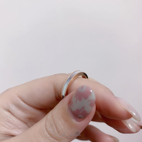 貝母戒指 配18K鑲嵌 | Mother Pearl Ring in 18K Mounting